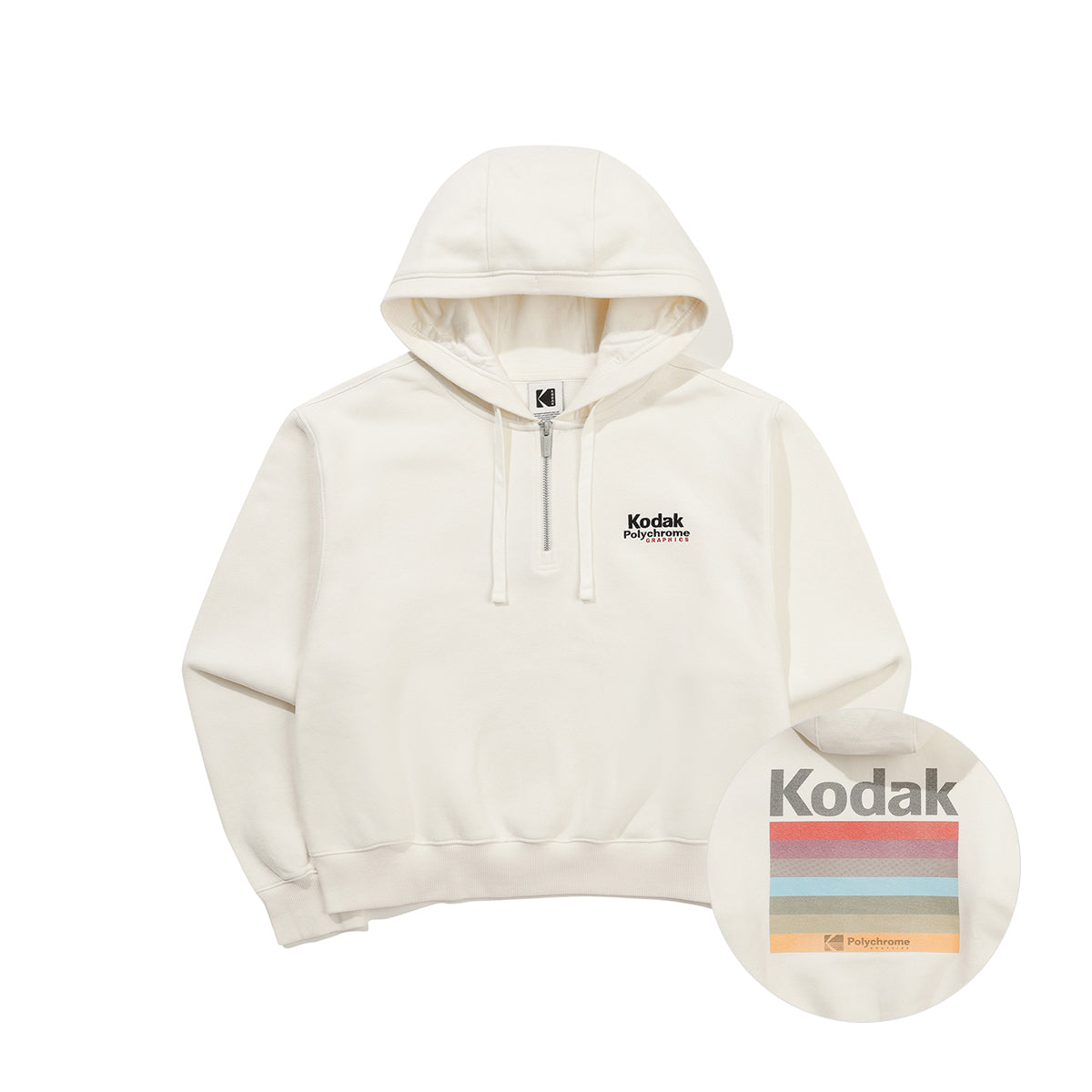 (Women) レインボースノーウォッシュドブラッシュドフーディ【アイボリー】