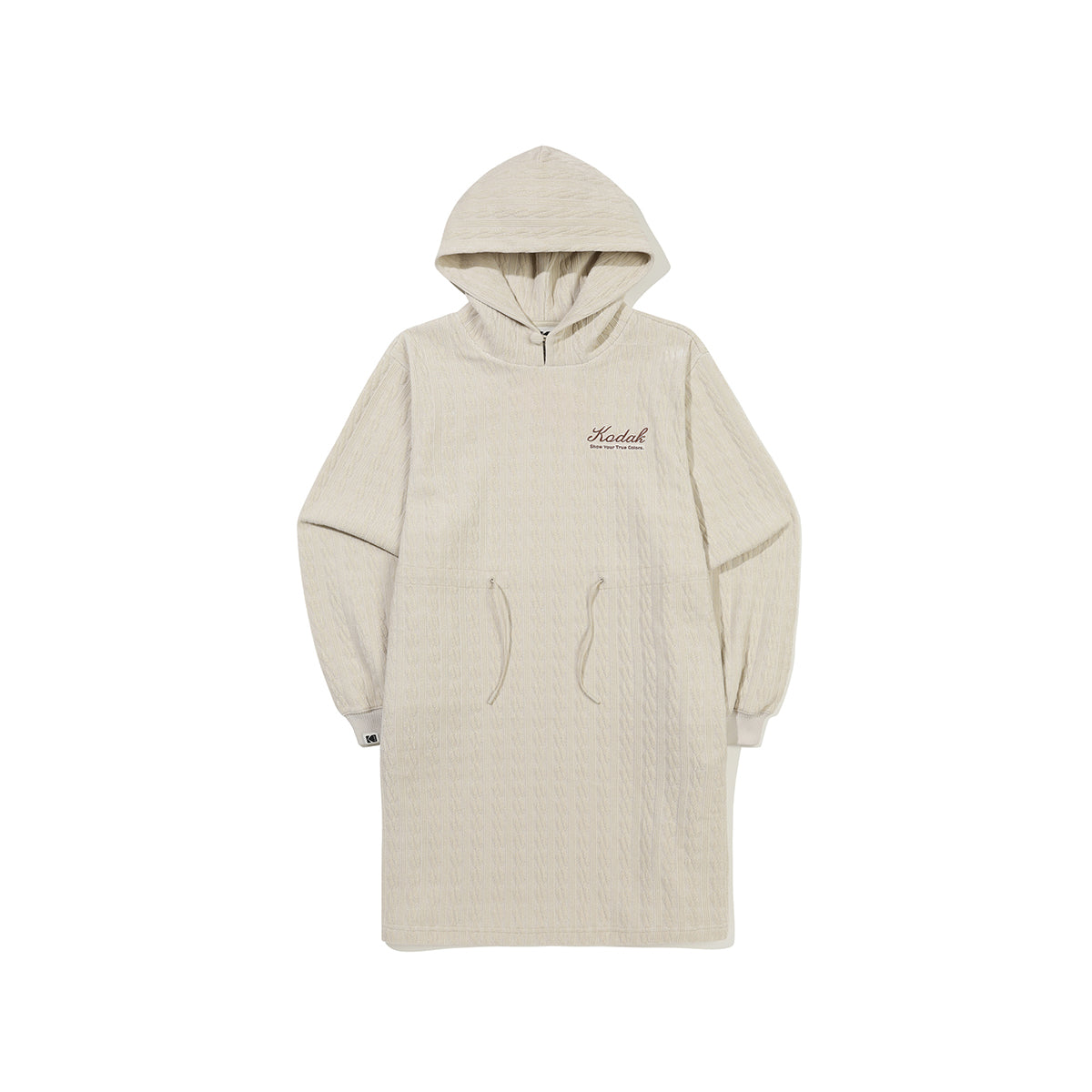 (Women) ベルベットケーブルドレス【アイボリー】