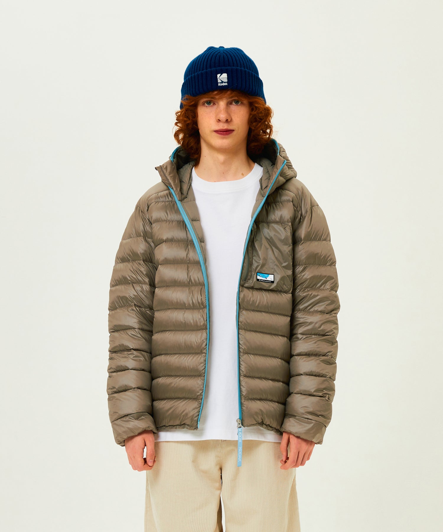 カララマライトウェイトグースダウンジャケット【ブルー】