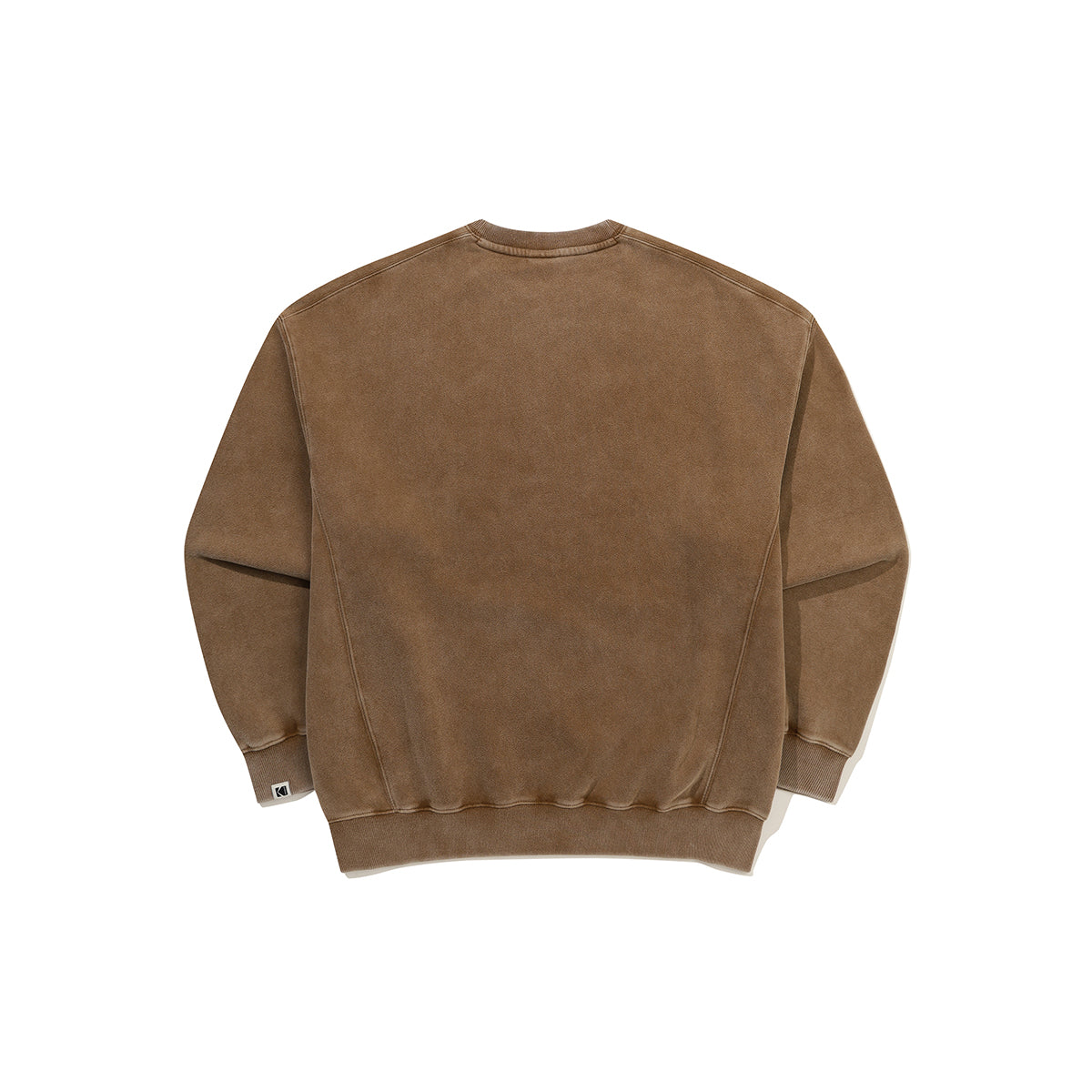 レインボースノーウォッシングブラッシュドスウェット【ブラウン】