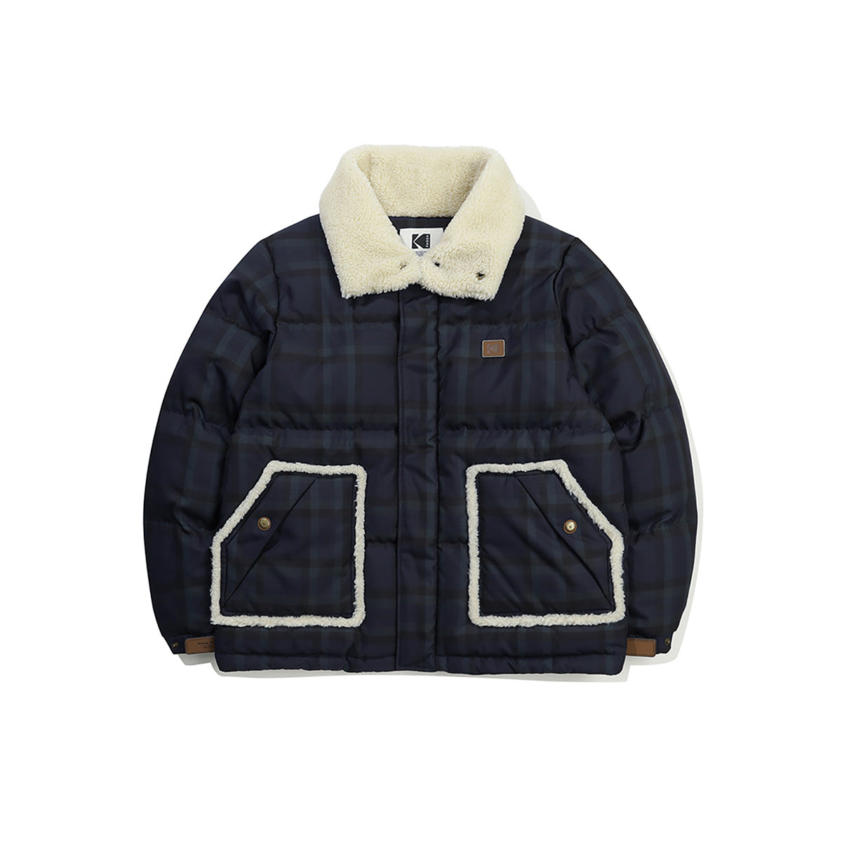 ブラウニークラシックチェックダウンジャケット【ネイビー】
