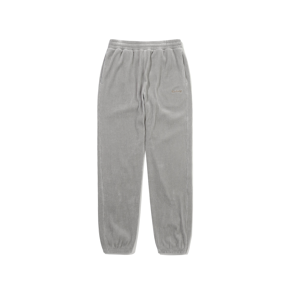 シネコダックベルベットコーデュロイジョガーパンツ【メランジグレー】