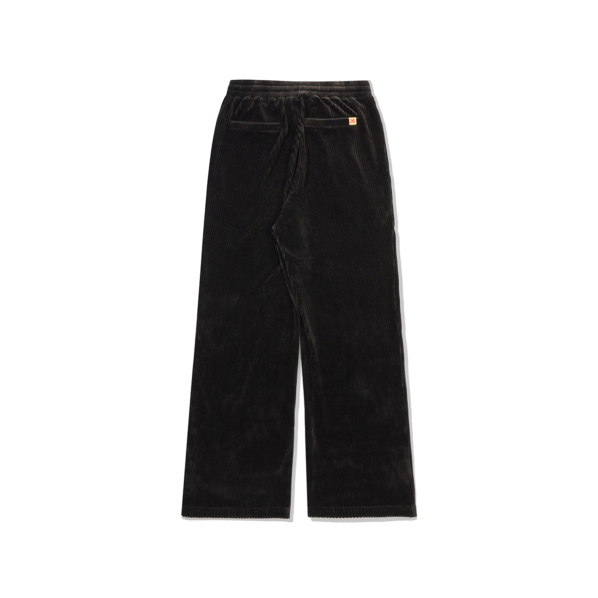 シネコダックベルベットコーデュロイストレートパンツ【ブラック】