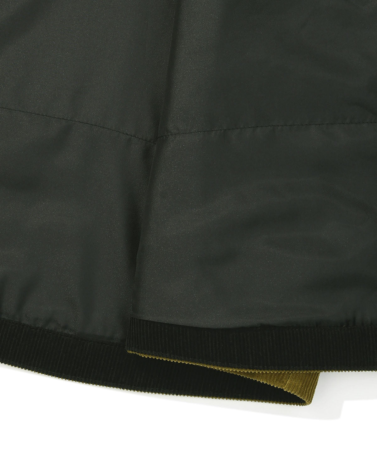 ブラウニーカラーブロックパディングシャケット【チャコール】