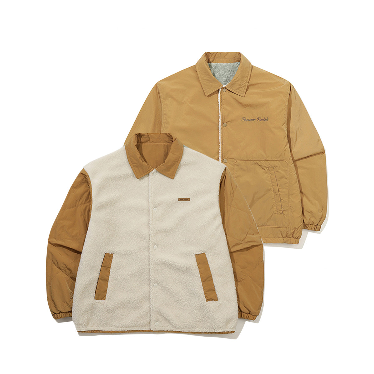 ブラウニー リバーシブル カラー パディング ジャケット【ブルー】