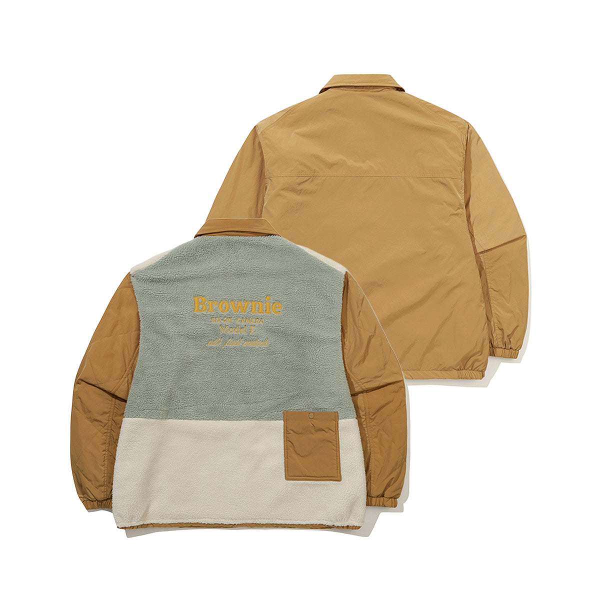 ブラウニー リバーシブル カラー パディング ジャケット【ブルー】