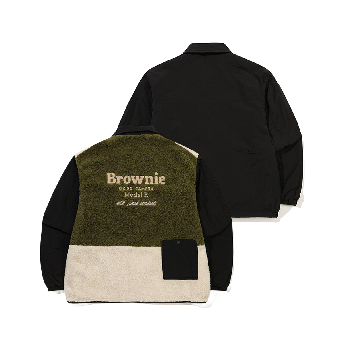 ブラウニー リバーシブル カラー パディング ジャケット【ブルー】