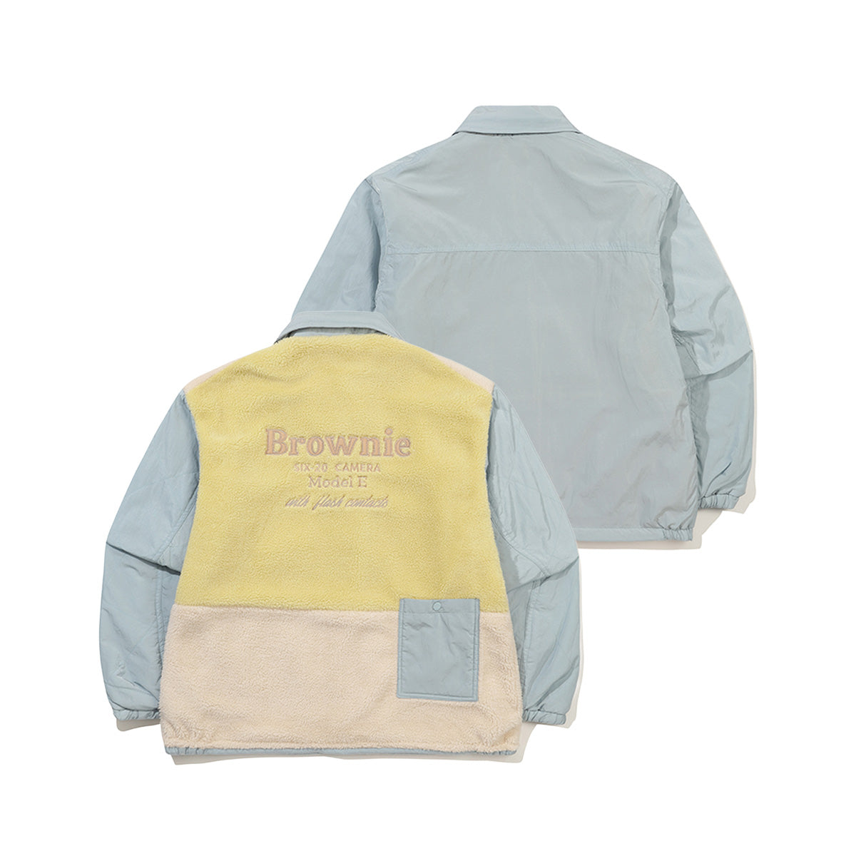 ブラウニー リバーシブル カラー パディング ジャケット【ブルー】