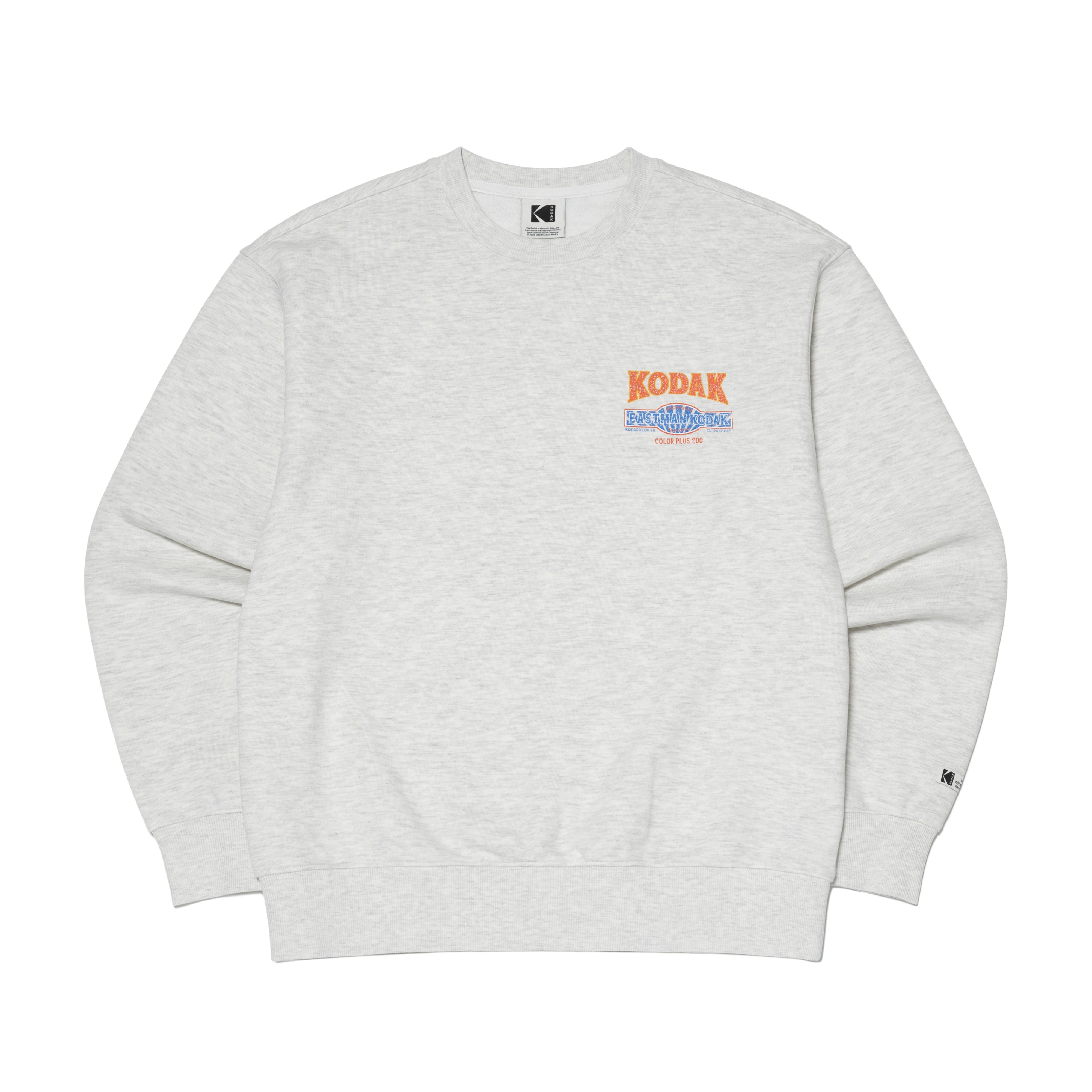 ユニスウェットシャツ【ホワイトメランジグレー】