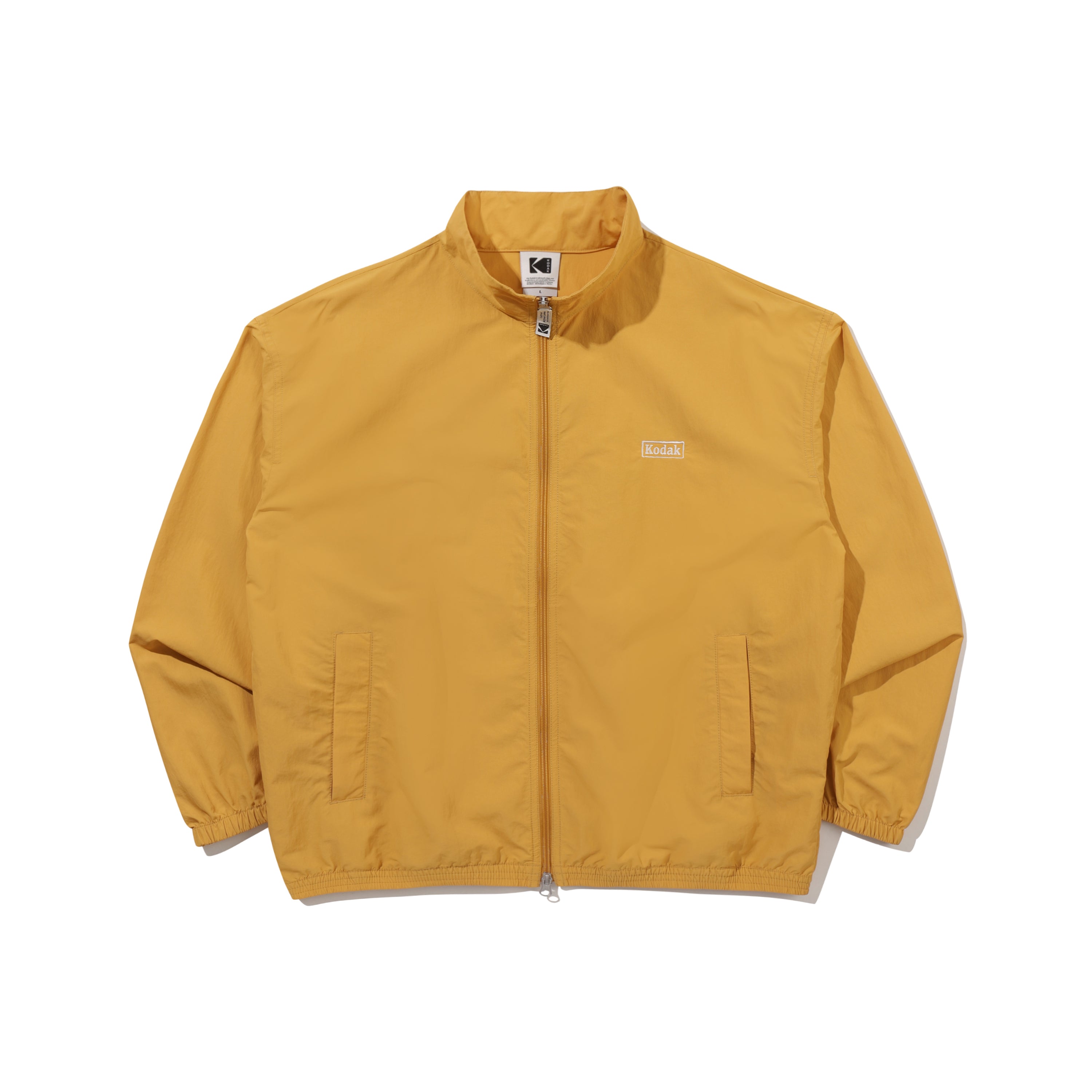 エッセンシャルビックロゴスタンドネックジャケット【イエロー】