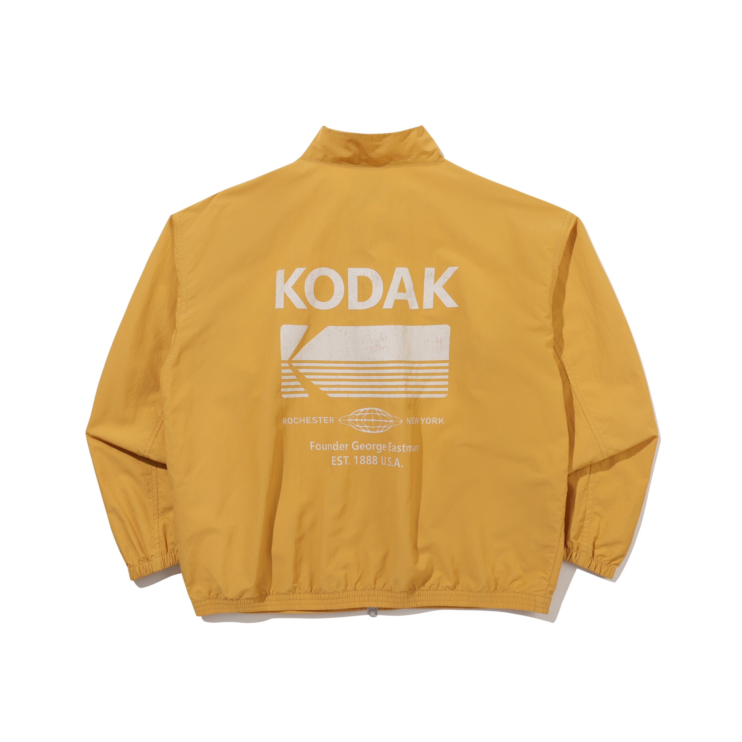 エッセンシャルビックロゴスタンドネックジャケット【イエロー】