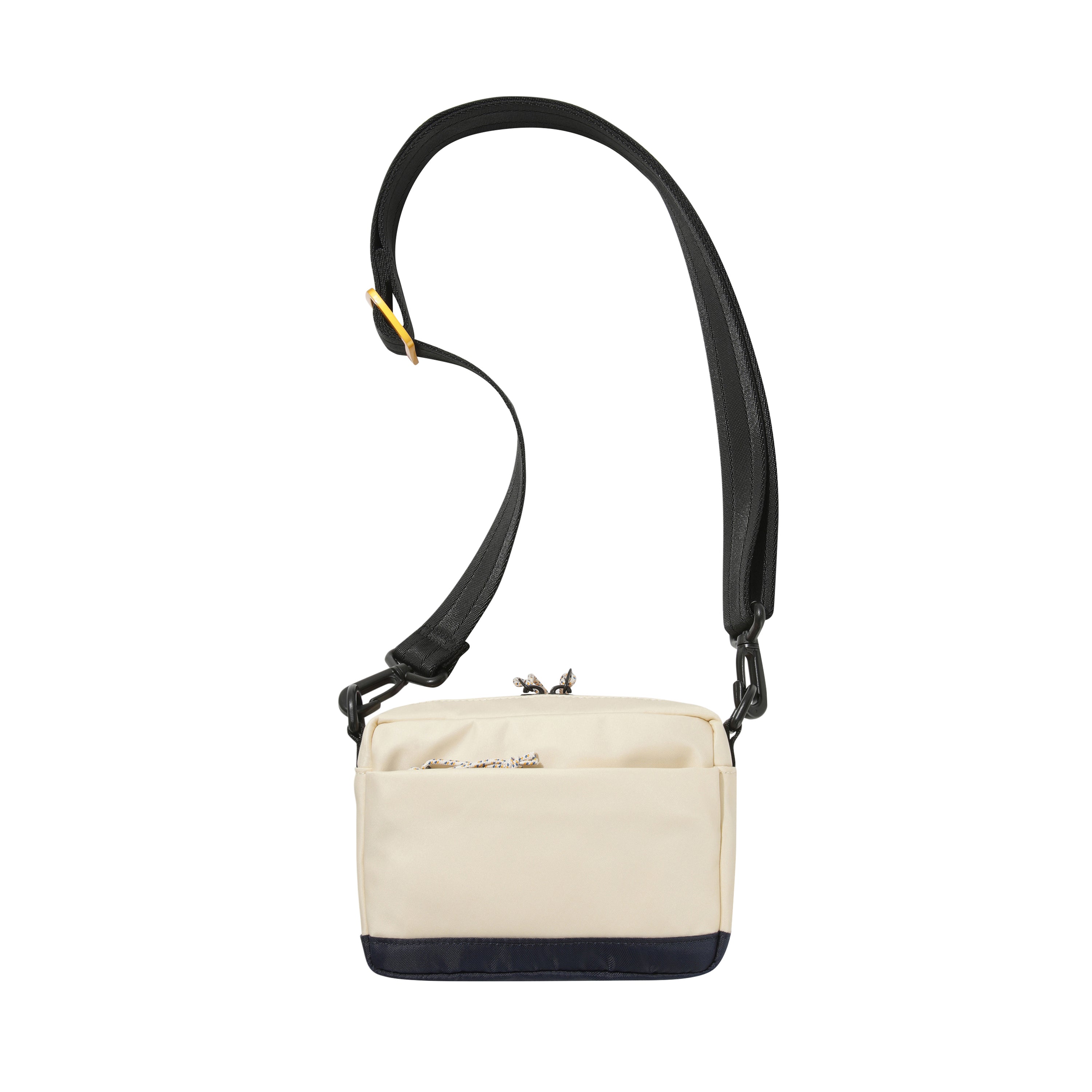 エッセンシャルカラーブロックミニクロスバッグ【イエロー】