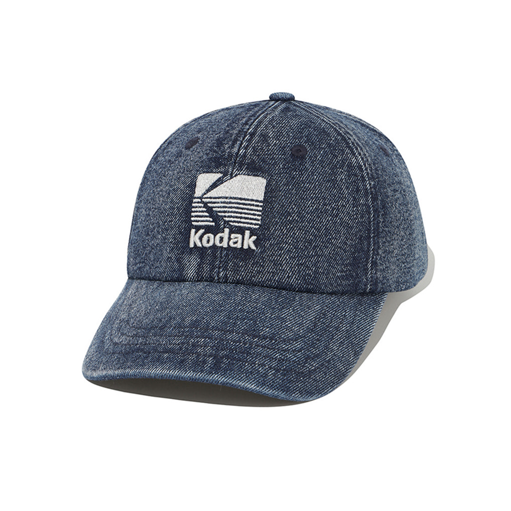 リラックスフィットデニムベーシック ボールキャップ【インディゴブルー】
