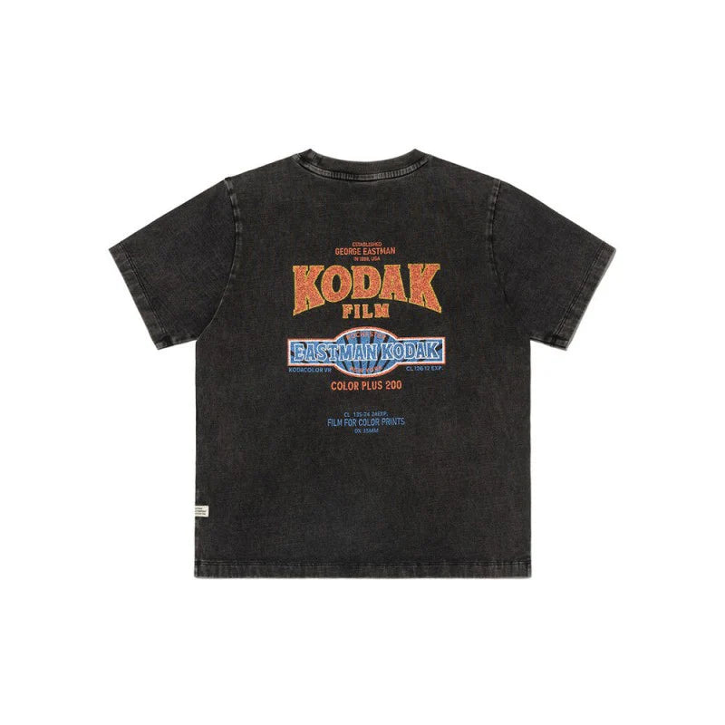 (WOMEN) スノーウォッシュグラフィックショートスリーブTシャツ【アイボリー】