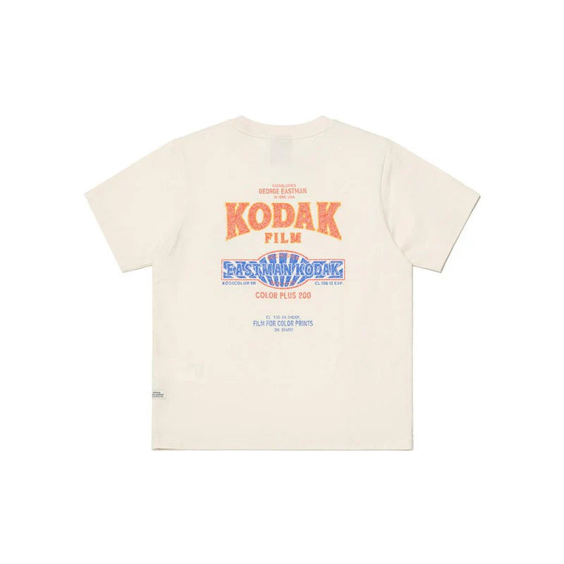 (WOMEN) スノーウォッシュグラフィックショートスリーブTシャツ【アイボリー】