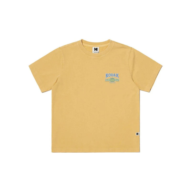 (WOMEN) スノーウォッシュグラフィックショートスリーブTシャツ【アイボリー】