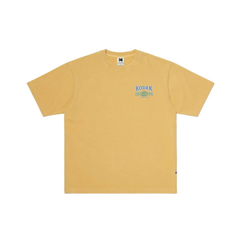 スノーウォッシュグラフィックショートスリーブTシャツ【スカイブルー】