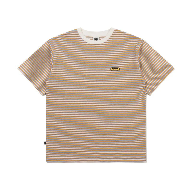 マルチストライプショートスリーブTシャツ【ネイビー】
