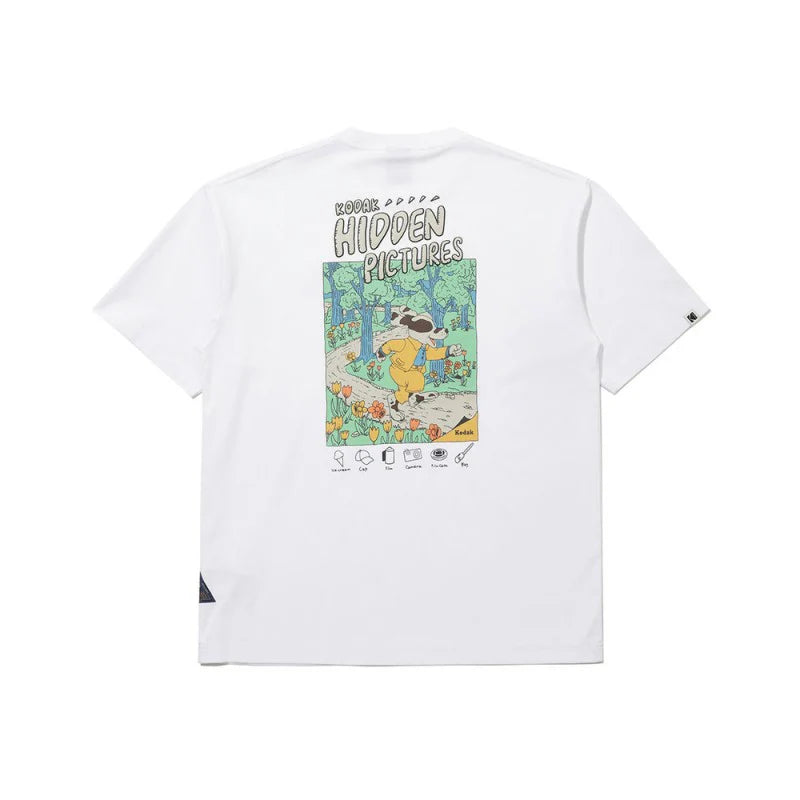 ソロナヒドゥンピクチャーショートスリーブTシャツ【ホワイト】