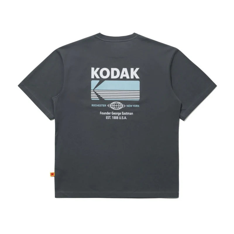ブリーズポップエアロクールビッググラフィック半袖Tシャツ【チャコール】
