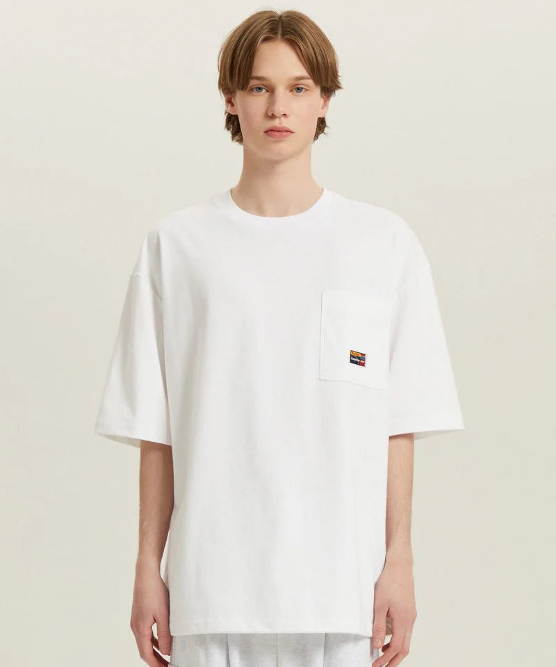 フレッシュ アスキンポケットショートスリーブTシャツ【ホワイト】