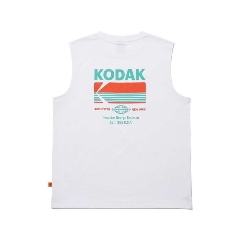 ブリーズポップエアロクールビッググラフィックスリーブレスTシャツ【ホワイト】