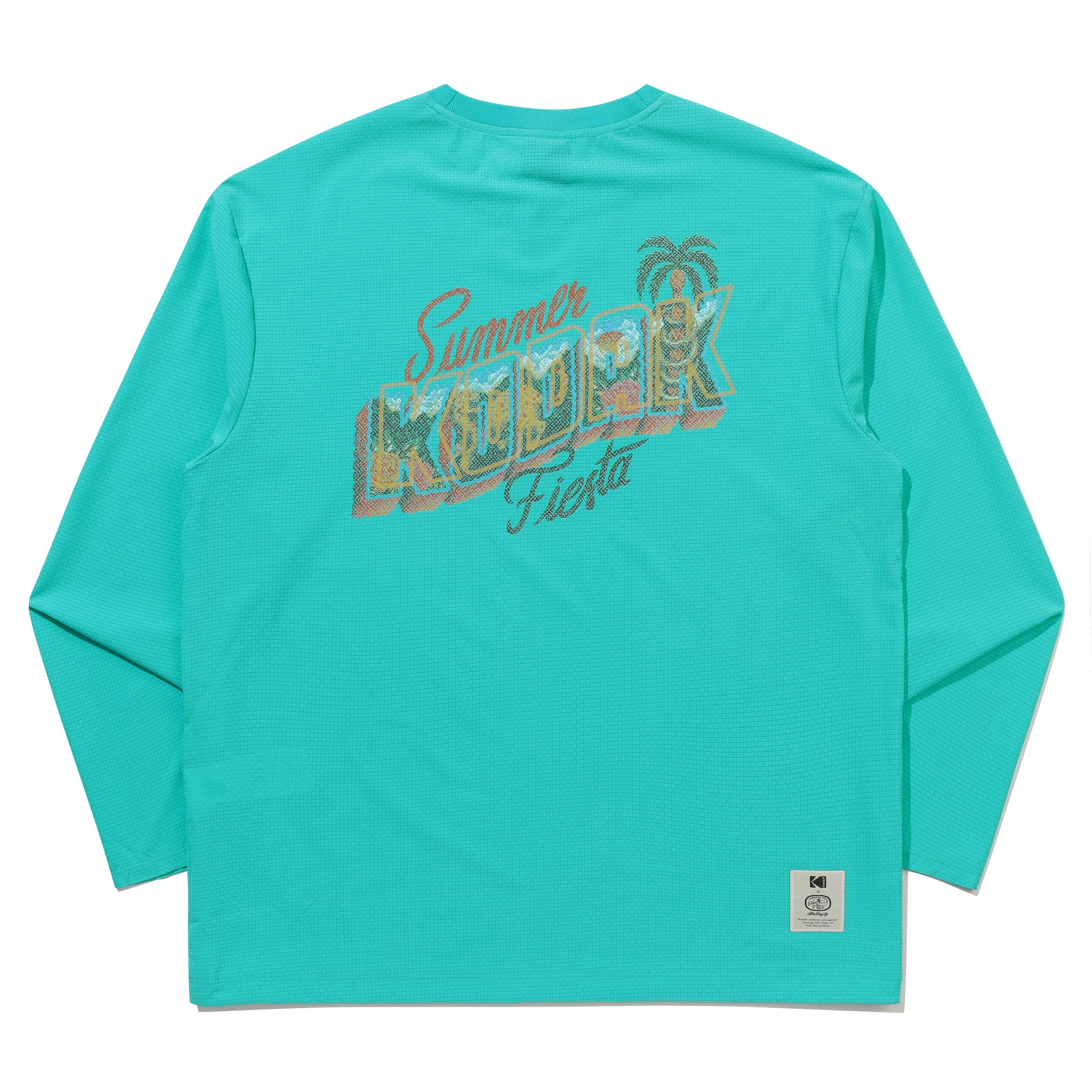 【Alan Berry Rhys】ホールメッシュ ロングスリーブTシャツ【ミント】