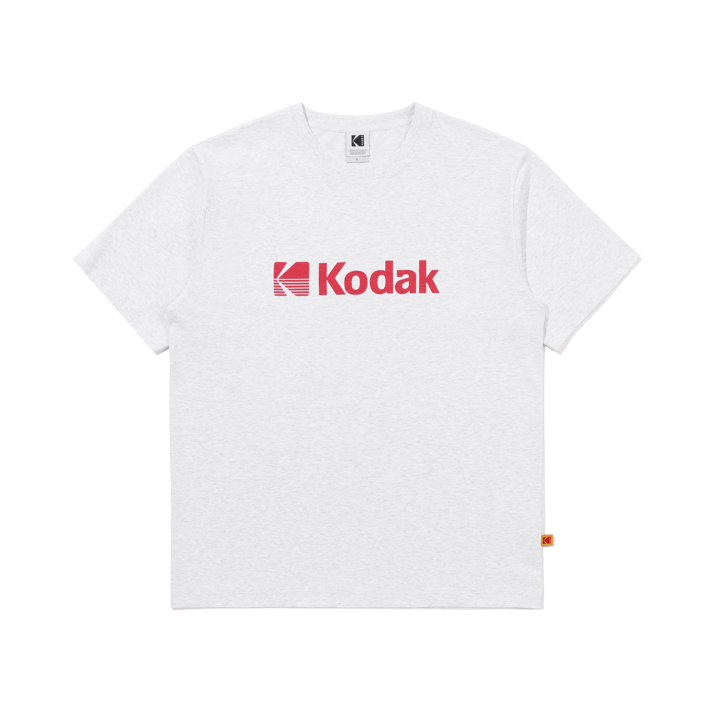 エッセンシャルビッグロゴスキン半袖Tシャツ【ホワイトメランジグレー】