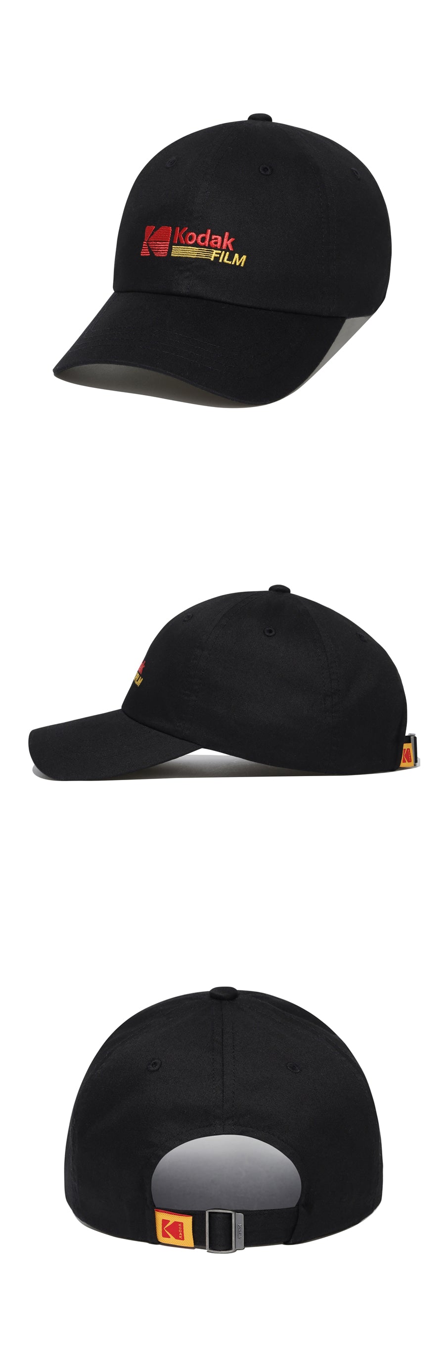 リラックスフィットフィルムロゴボールキャップ【ブラック】