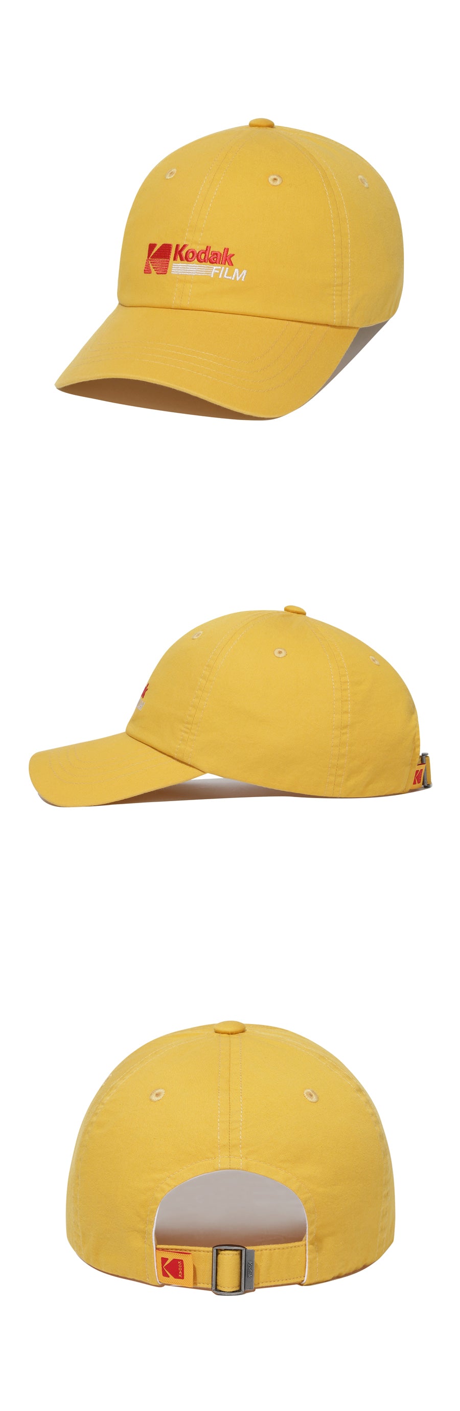 リラックスフィットフィルムロゴボールキャップ【イエロー】