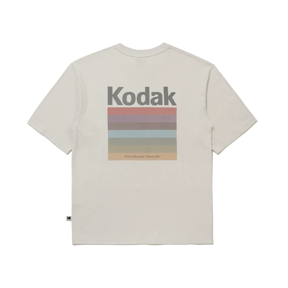 レインボー スノーウォッシングショートスリーブTシャツ【チャコール】