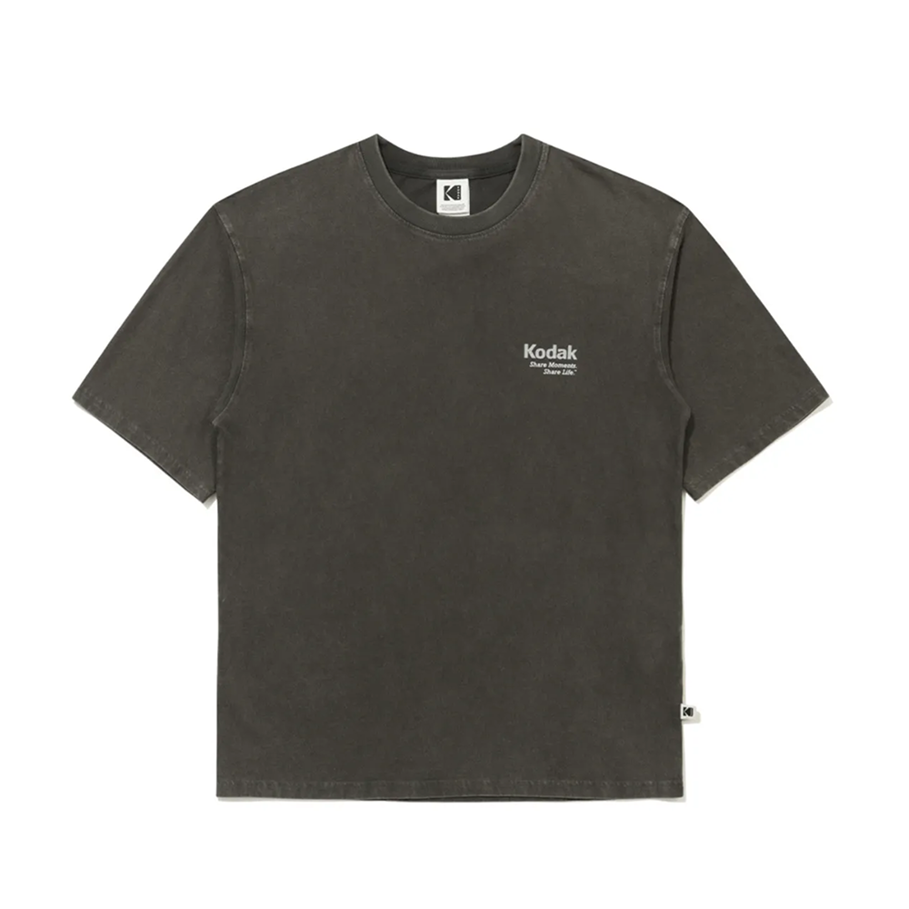 レインボー スノーウォッシングショートスリーブTシャツ【チャコール】