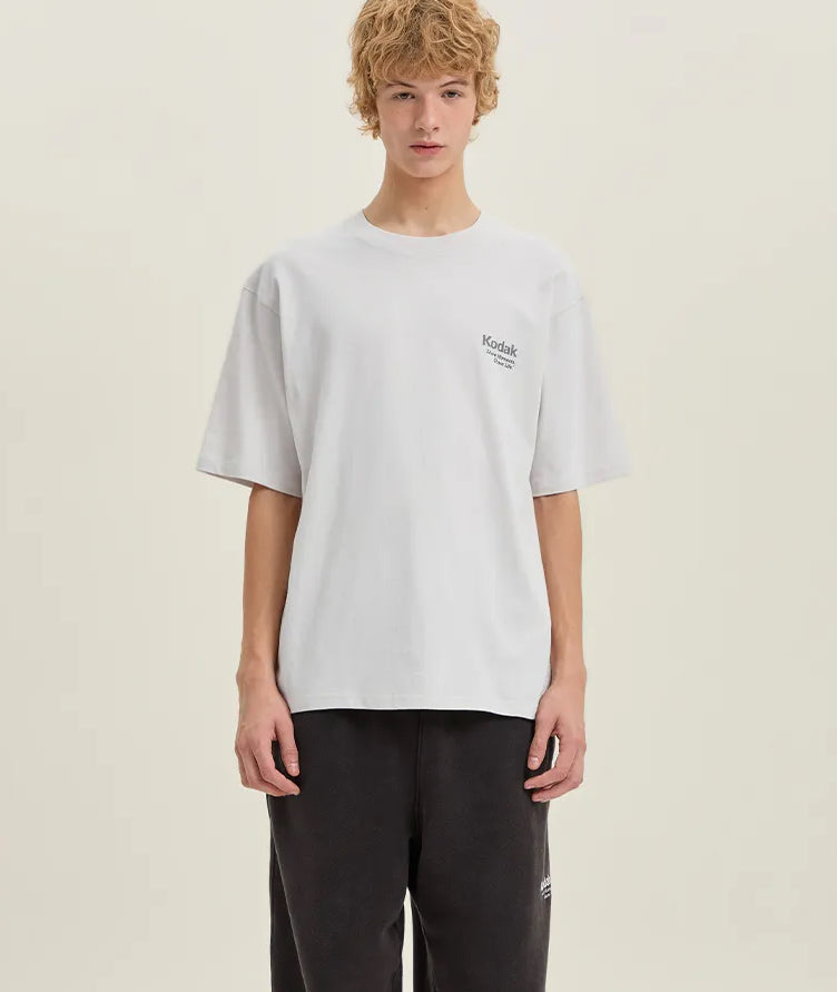 レインボー スノーウォッシングショートスリーブTシャツ【チャコール】