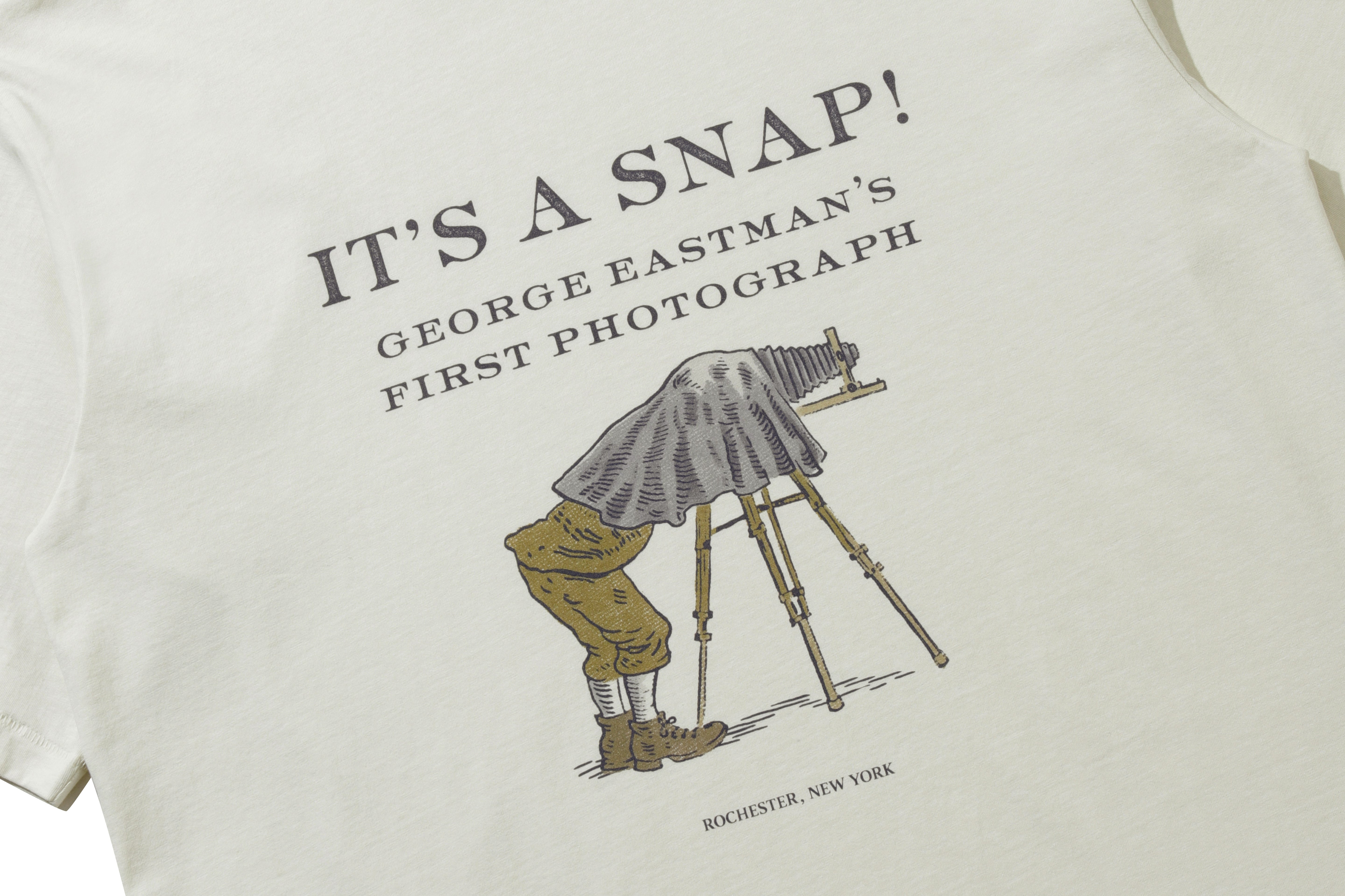 ヘリテージ ジョージ・イーストマン ショートスリーブTシャツ【アイボリー】