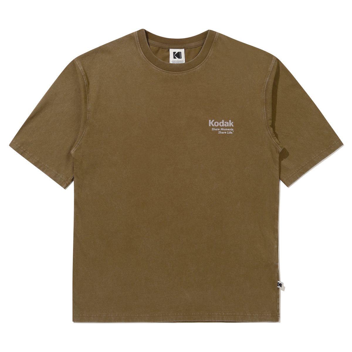 レインボー スノーウォッシングショートスリーブTシャツ【ブラウン】