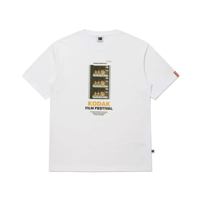 【予約】コダック フィルムフェスティバルフレーム半袖Tシャツ【ホワイト】