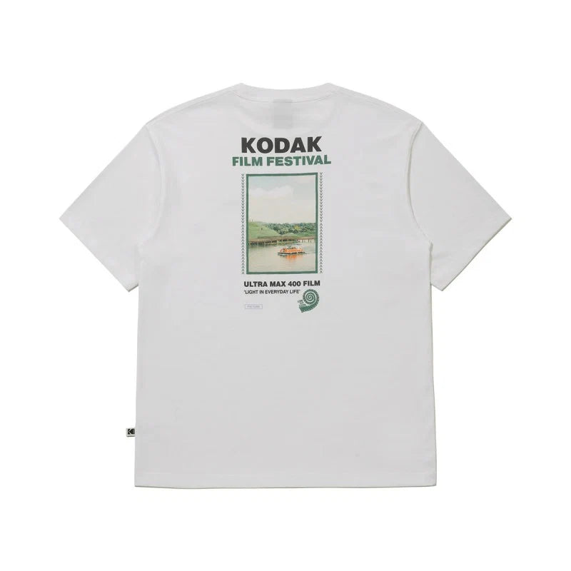 【予約】コダック フィルムフェスティバルパノラマ半袖Tシャツ【ブラック】
