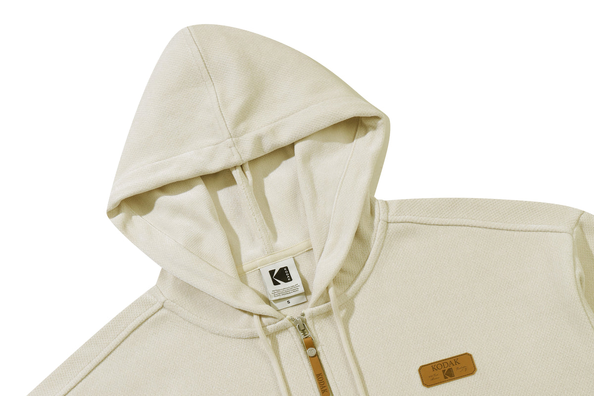 ブラウニークリーミーフーディージップアップ【ベージュ】