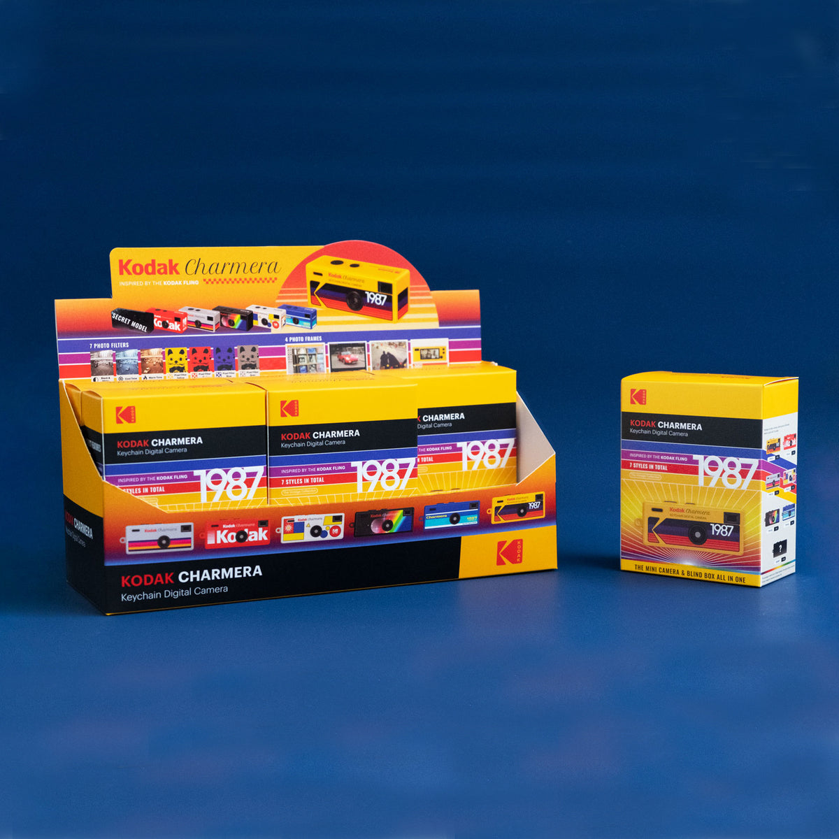 【KODAK CHARMERA 全体セット6個】キーチェーン デジタルカメラ ブラインドボックス