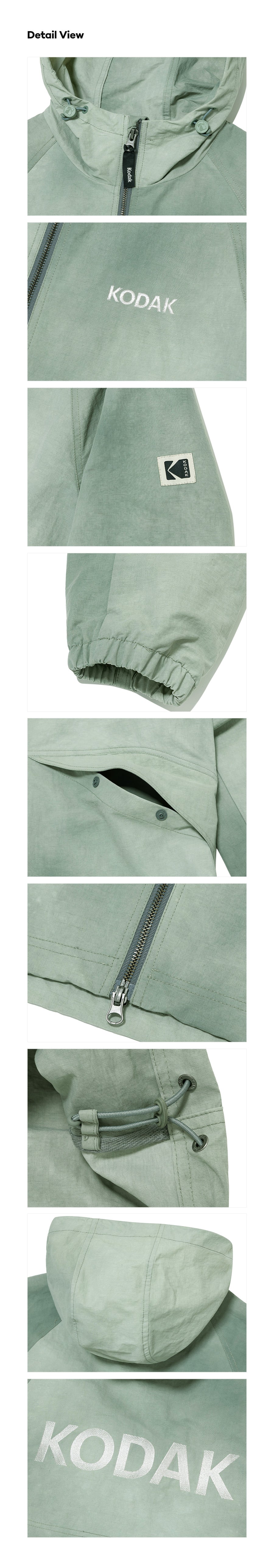 レシピ ウォッシングフーディジャケット【ミントグリーン】