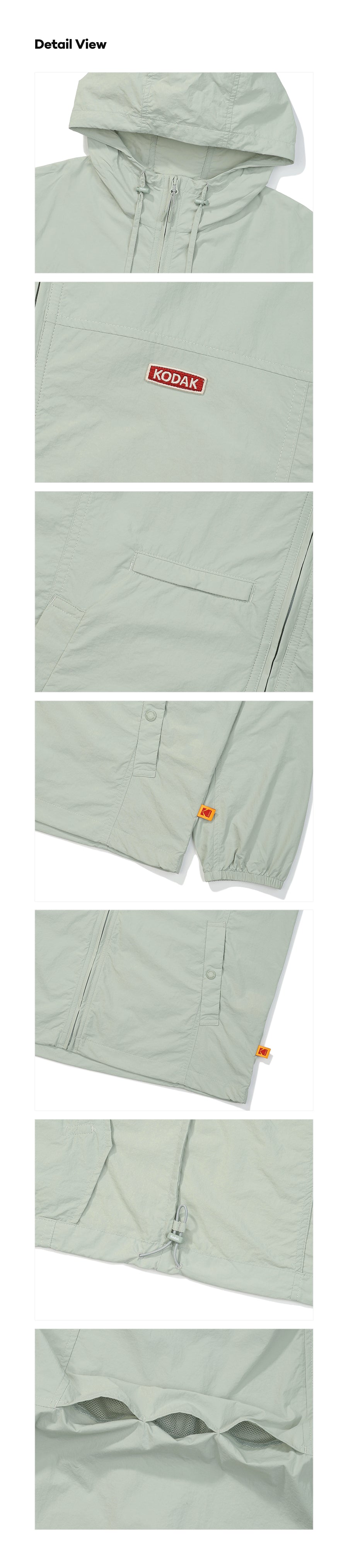 アイスポップフーデッドロングスリーブジャケット【ミント】