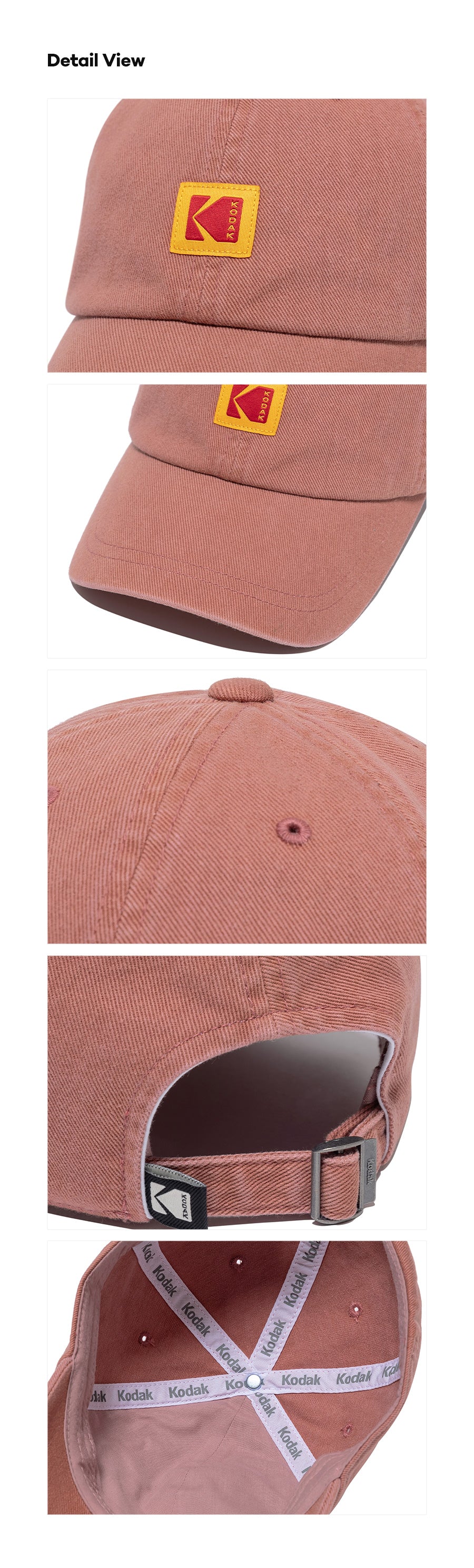 【online exclusive】リラックスフィットスクエアロゴボールキャップ【ディープピンク】