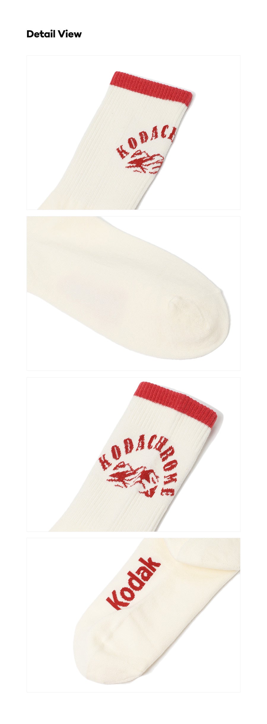 コダクロームロゴソックス【レッド】