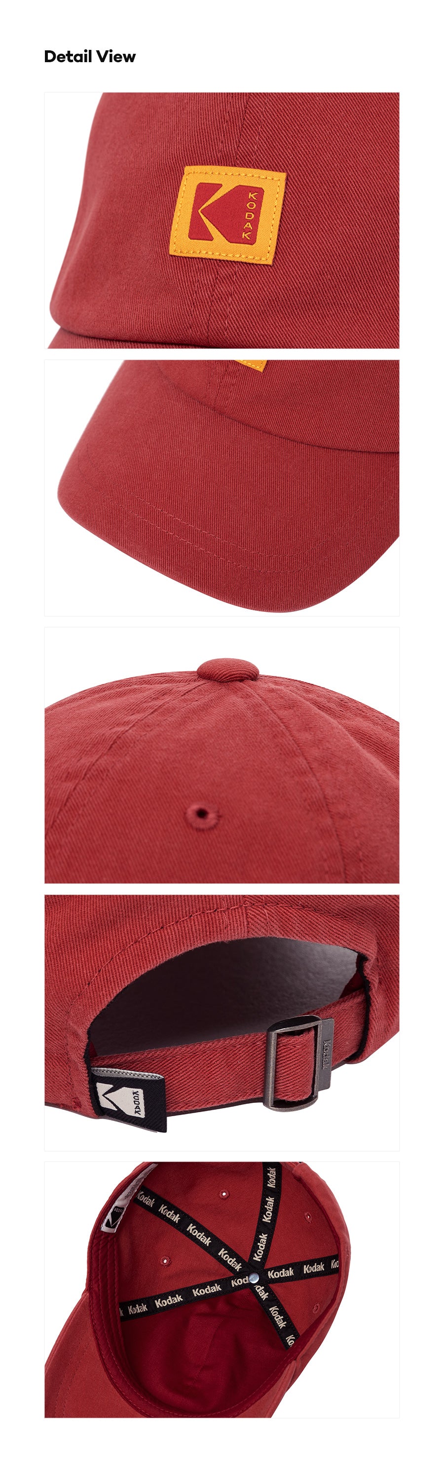 【online exclusive】リラックスフィットスクエアロゴボールキャップ【バーガンディー】