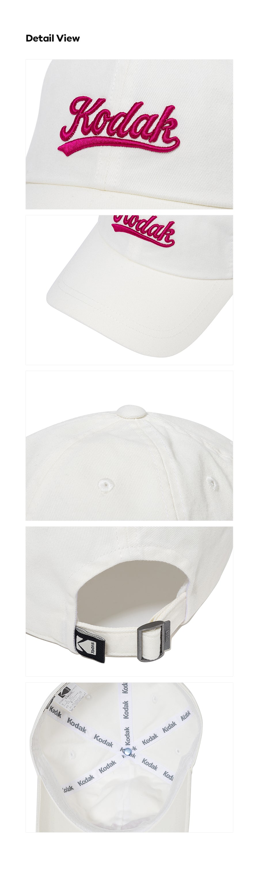 レタリング リラックス フィット ボールキャップ【ホワイト】